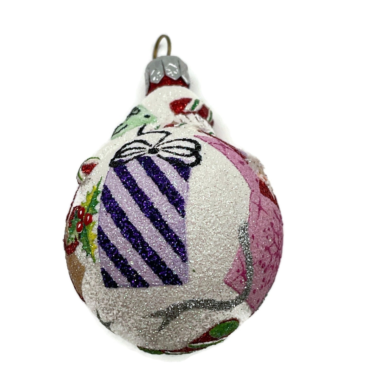 Patricia Breen Miniature Santa du Monde Presents Christmas Tree Ornament