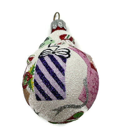 Patricia Breen Miniature Santa du Monde Presents Christmas Tree Ornament