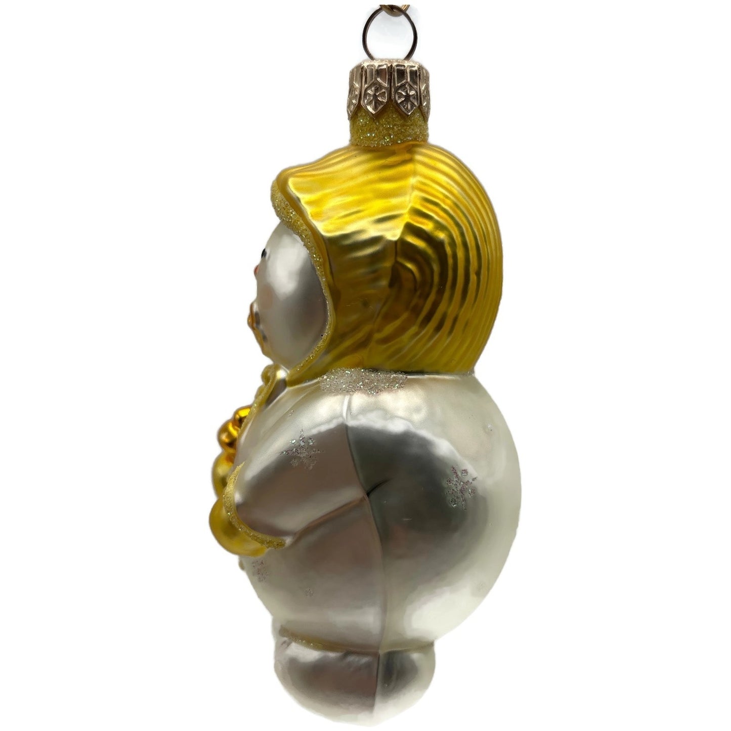 Patricia Breen Snowbaby Yellow Snowflakes Snowman Christmas Tree Ornament