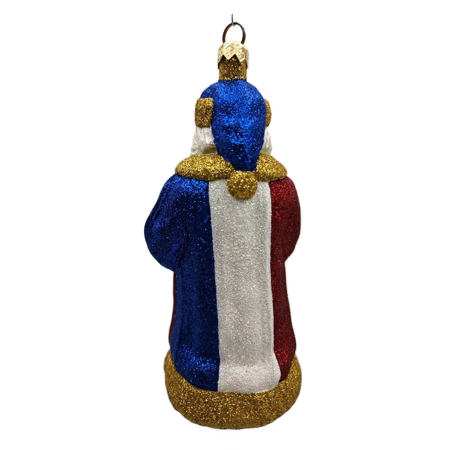 Patricia Breen Parisian Santa Tricolore Paris Christmas Holiday Tree Ornament