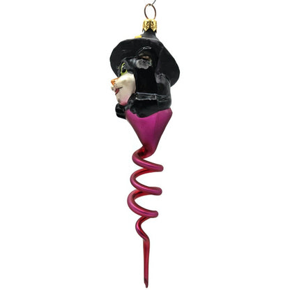 Christopher Radko Spiral Swirl Cat Hat Halloween Christmas Ornament 99-070-0