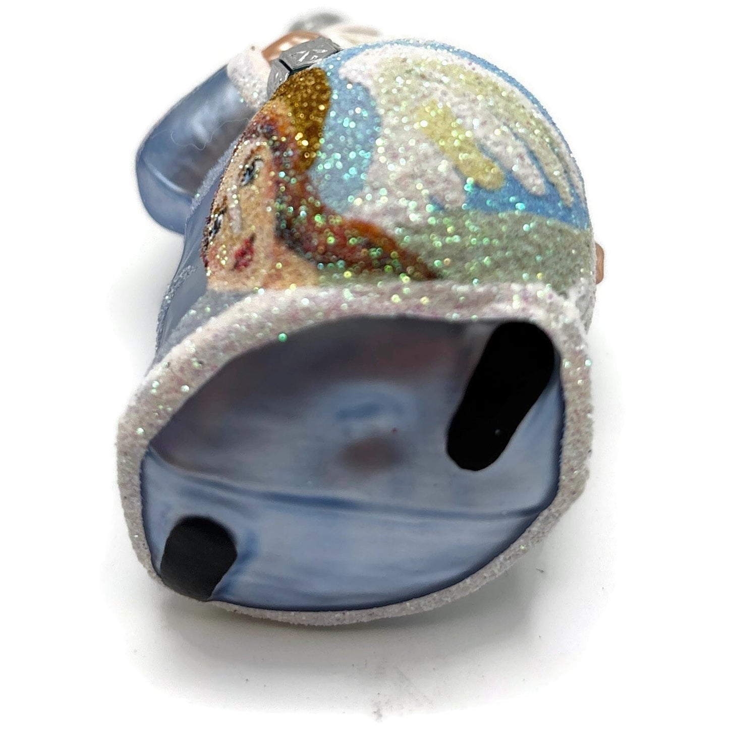 Patricia Breen Ornamental Santa Angels Light Blue Clouds Christmas Tree Ornament