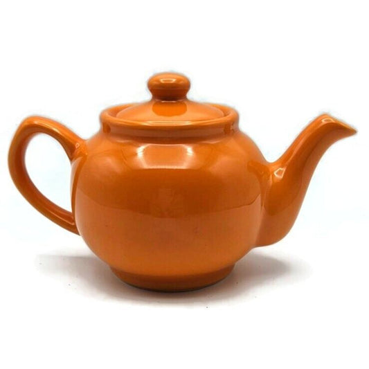 Teapot Traditional Orange Tea Serving Price Kensington Stoneware 2 Fluid Cups
