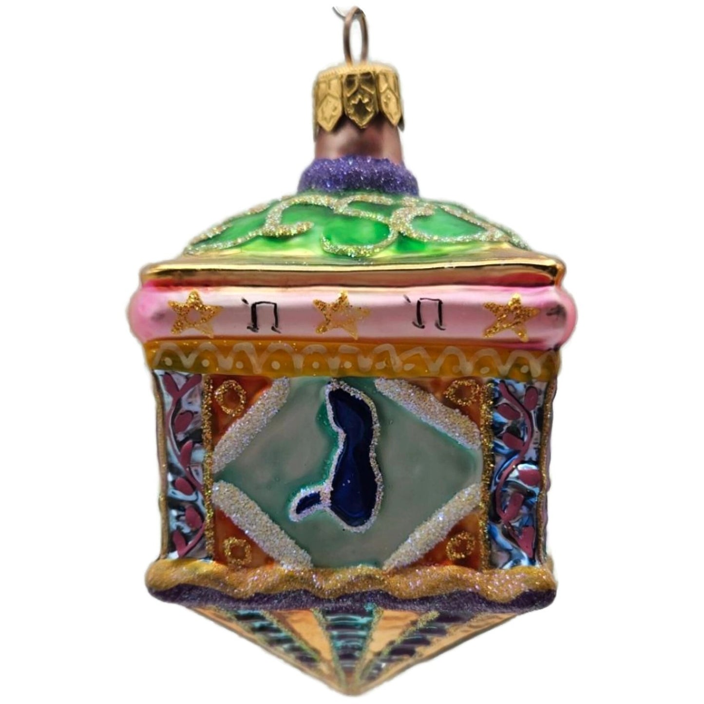 Christopher Radko Dreidel Festival Hanukkah Christmas Tree Ornament 99-091-0