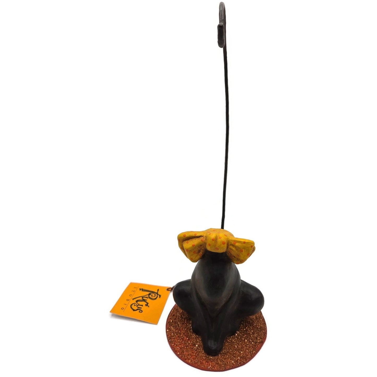 Rucus Studio Scott Smith Cat About Town Black Cat Ornament Holder Halloween 2002