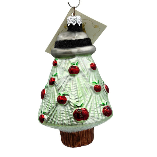 Patricia Breen Renees Tree Black Band Glitter Bottom Christmas Holiday Ornament