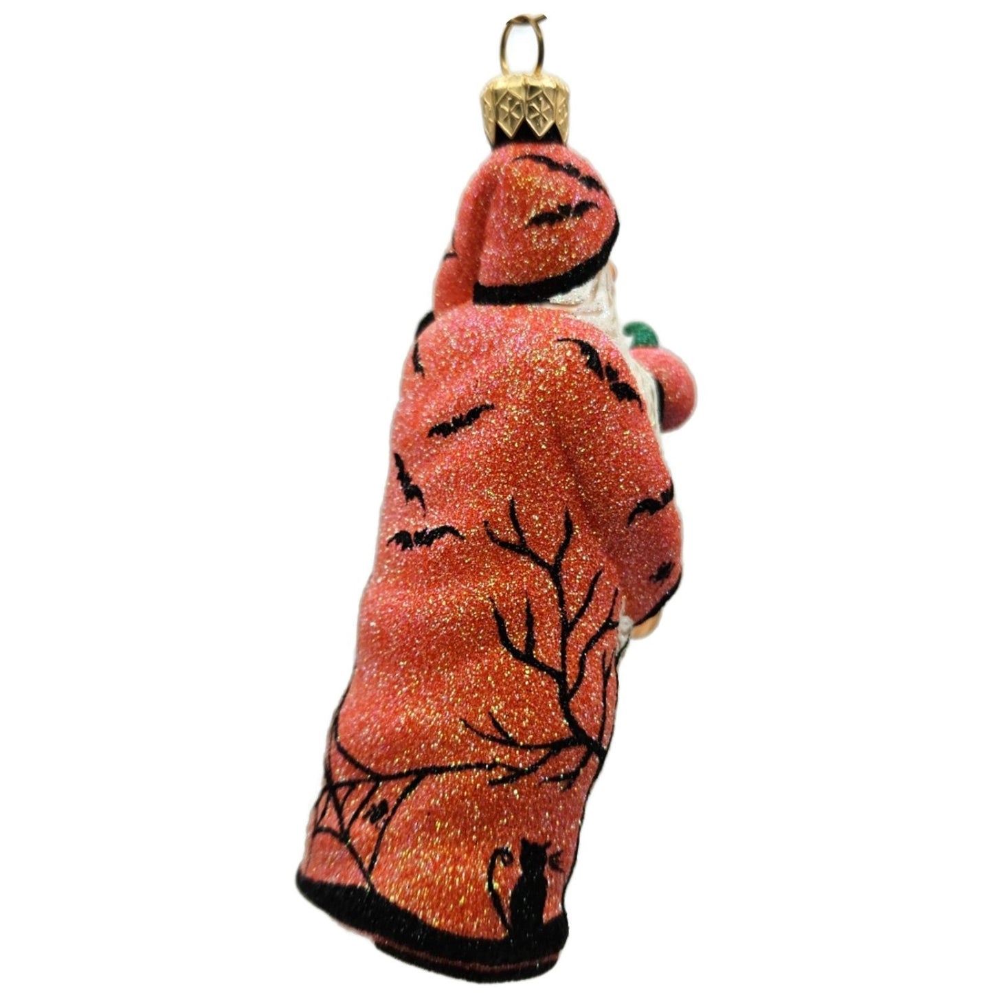 Patricia Breen Jack in the Box Santa Orange With Pumpkin Halloween Ornament NM