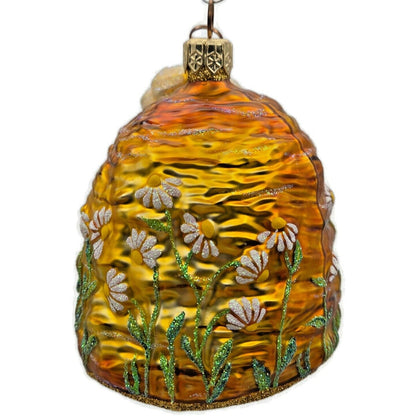 Patricia Breen Devonshire Beeskep Bees Flowers Gold Spring Christmas Ornament