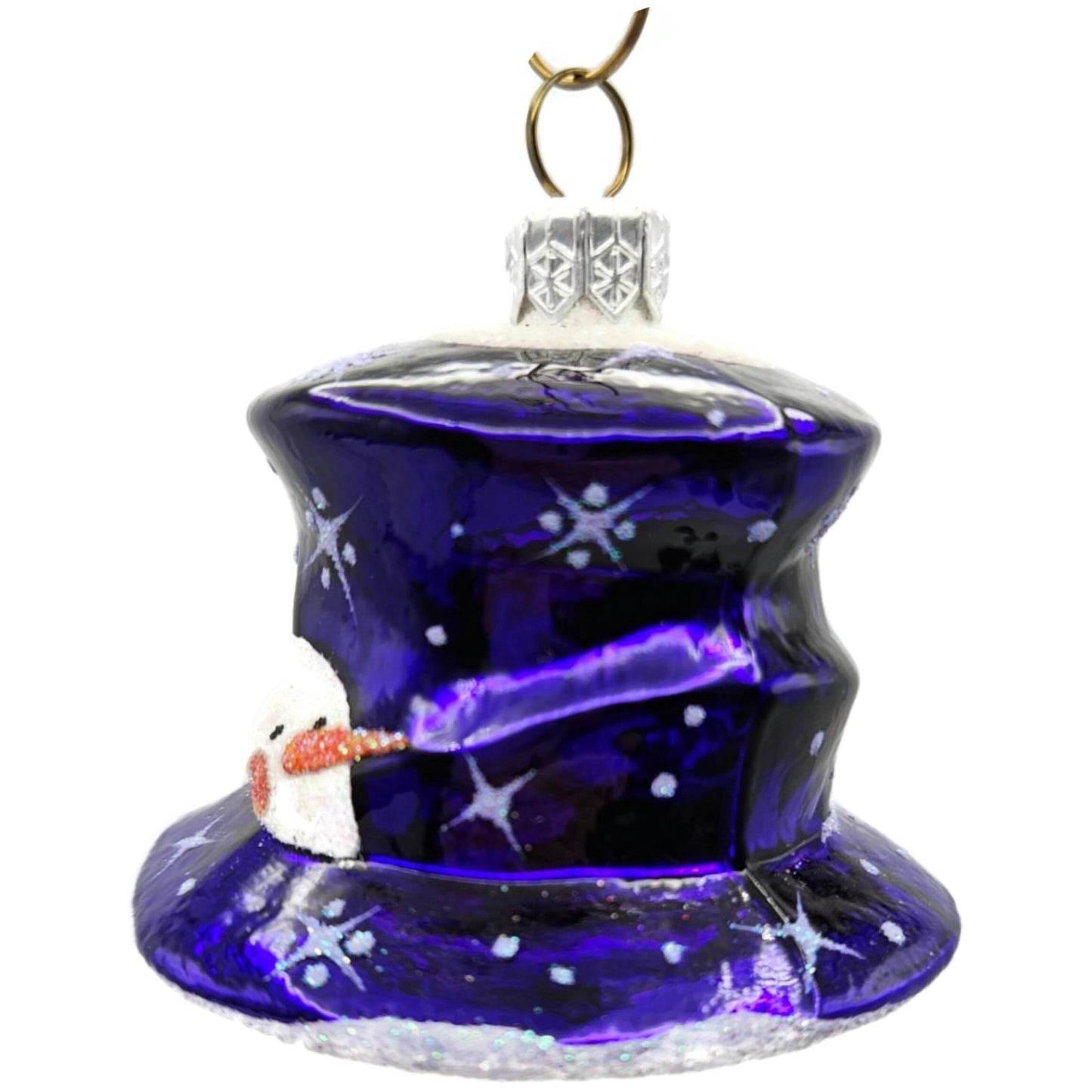 Patricia Breen Catz Hatz Purple Snowman Hat Christmas Ornament CATZ 2570GIFT
