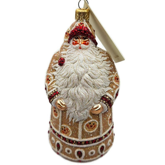 Patricia Breen Sublime Santa Gingerbread Face Christmas Holiday Tree Ornament