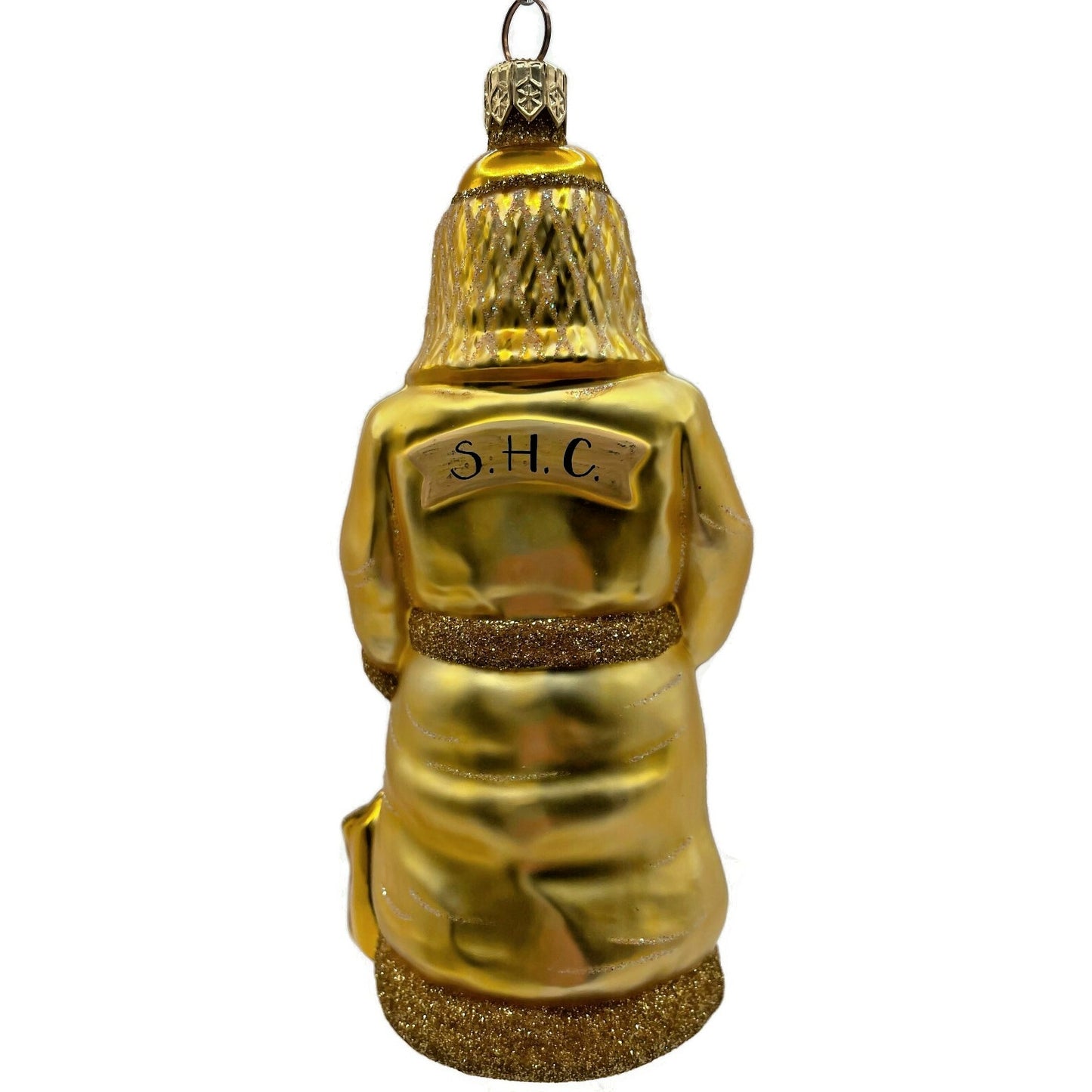 Patricia Breen Beeskeeping Santa Yellow Gold Spring Christmas Tree Ornament