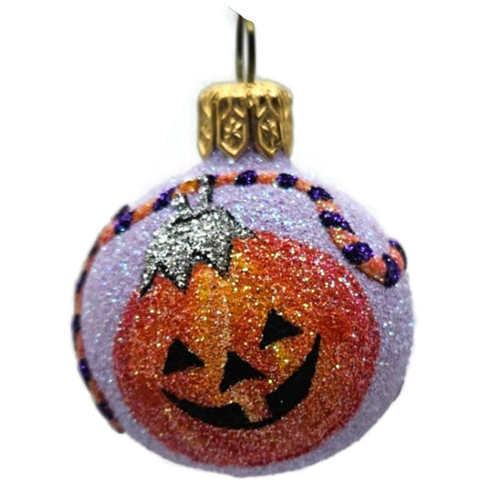 Patricia Breen Halloween Studio Gift Ball Lavender Orange Pumpkins Ornament CATZ