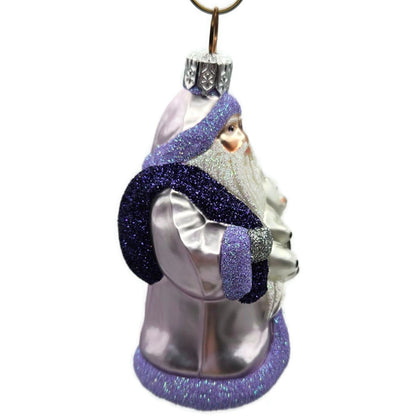 Patricia Breen Miniature Santa And Teddy Lavender Christmas Tree Ornament CATZ