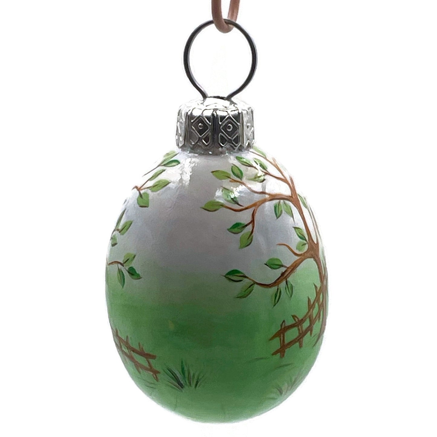 Patricia Breen Miniature Egg Roost Chicken Rooster Easter Christmas Ornament