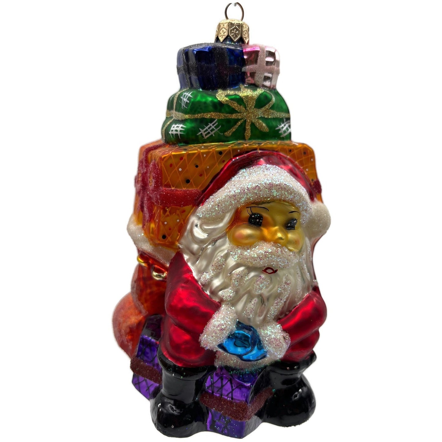 Christopher Radko Piled Mile High Santa Christmas Tree Ornament 97-234-0