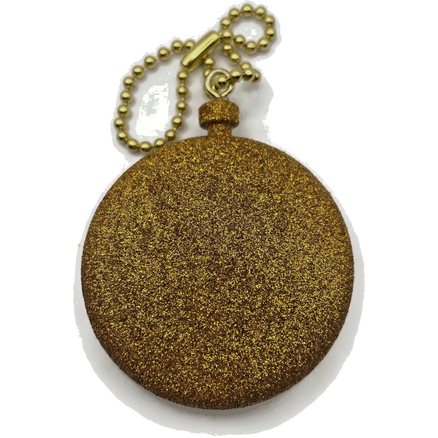 Vintage Time is Ticking Celebrate The Millennium Gold Glitter Christmas Ornament