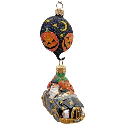 Patricia Breen Knightsbridge Santa Halloween Black Pumpkin Christmas Ornament