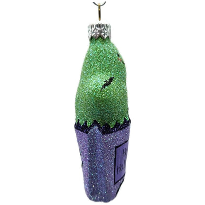 Patricia Breen Treat Seeker Violet Bag Green Ghost Lavender Halloween Ornament