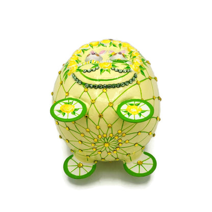 Patricia Breen Glorious Outing Yellow Green Egg Easter Spring Holiday Ornament