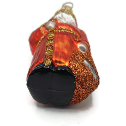 Patricia Breen Miniature Millennium Santa Orange Halloween Christmas Ornament