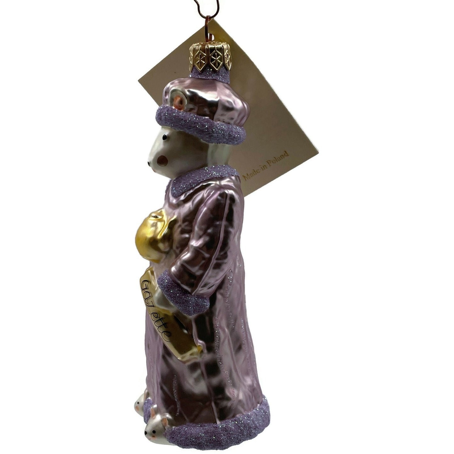 Patricia Breen Ornament Mrs Mouse Lavender Gazette Christmas Tree Decoration
