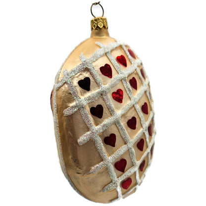 Christopher Radko Ginger Hearts Red Gingerbread Man Christmas Ornament 96-239-0