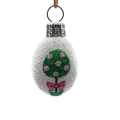 Patricia Breen Miniature Egg Rose Topiary Flower Easter Christmas Tree Ornament