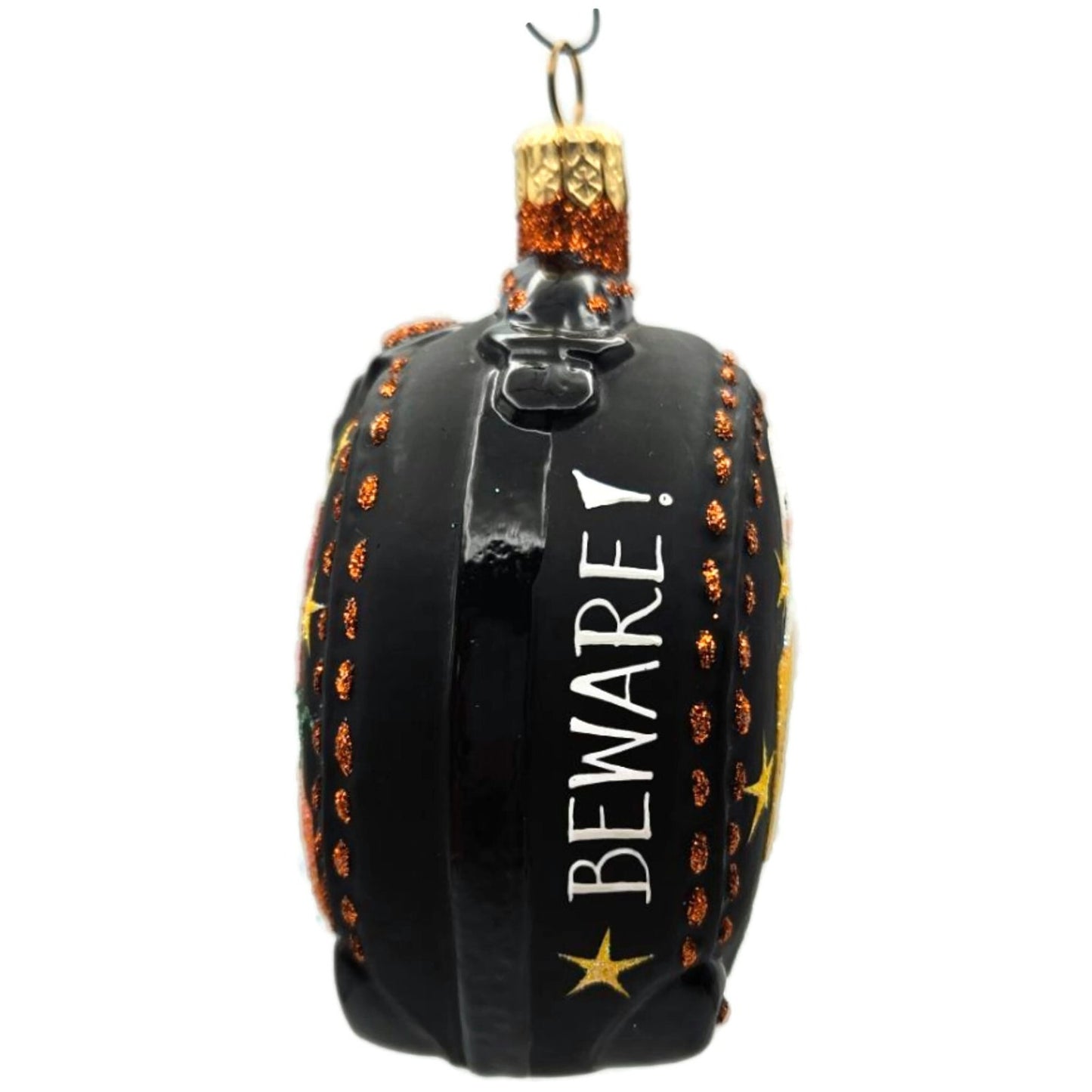 Patricia Breen Journey With Me Black Pumpkin Stars Halloween Christmas Ornament