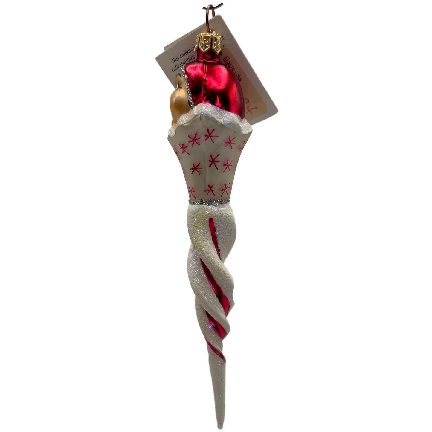 Christopher Radko Jack Frost Jr. Red Icicle Christmas Tree Ornament 98-265-0