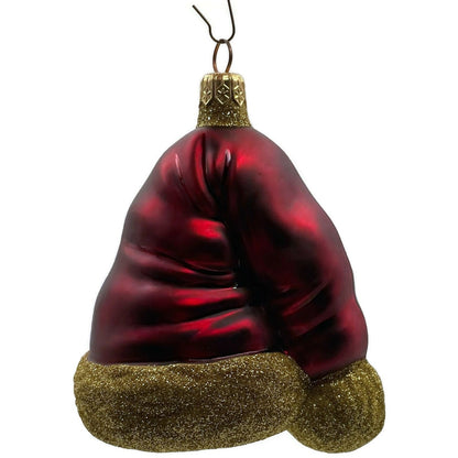 Patricia Breen Ornament Hats Off to Santa Bordeaux Christmas Tree Signed Decor