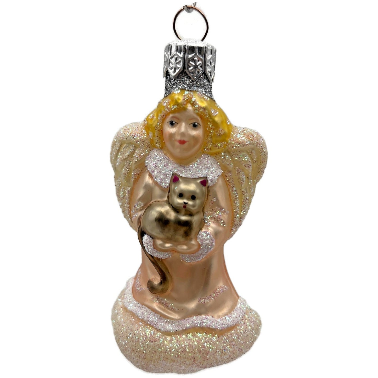 Patricia Breen Angel Pink from Quartet Of Angel Pastel Kitten Christmas Ornament