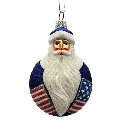 Patricia Breen Santa du Monde Liberty Santa Claus Patriotic Tree Ornament