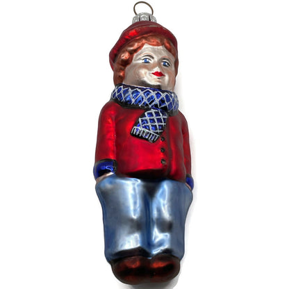 Patricia Breen Henry The Victorian Boy Auburn Hair Red Christmas Tree Ornament