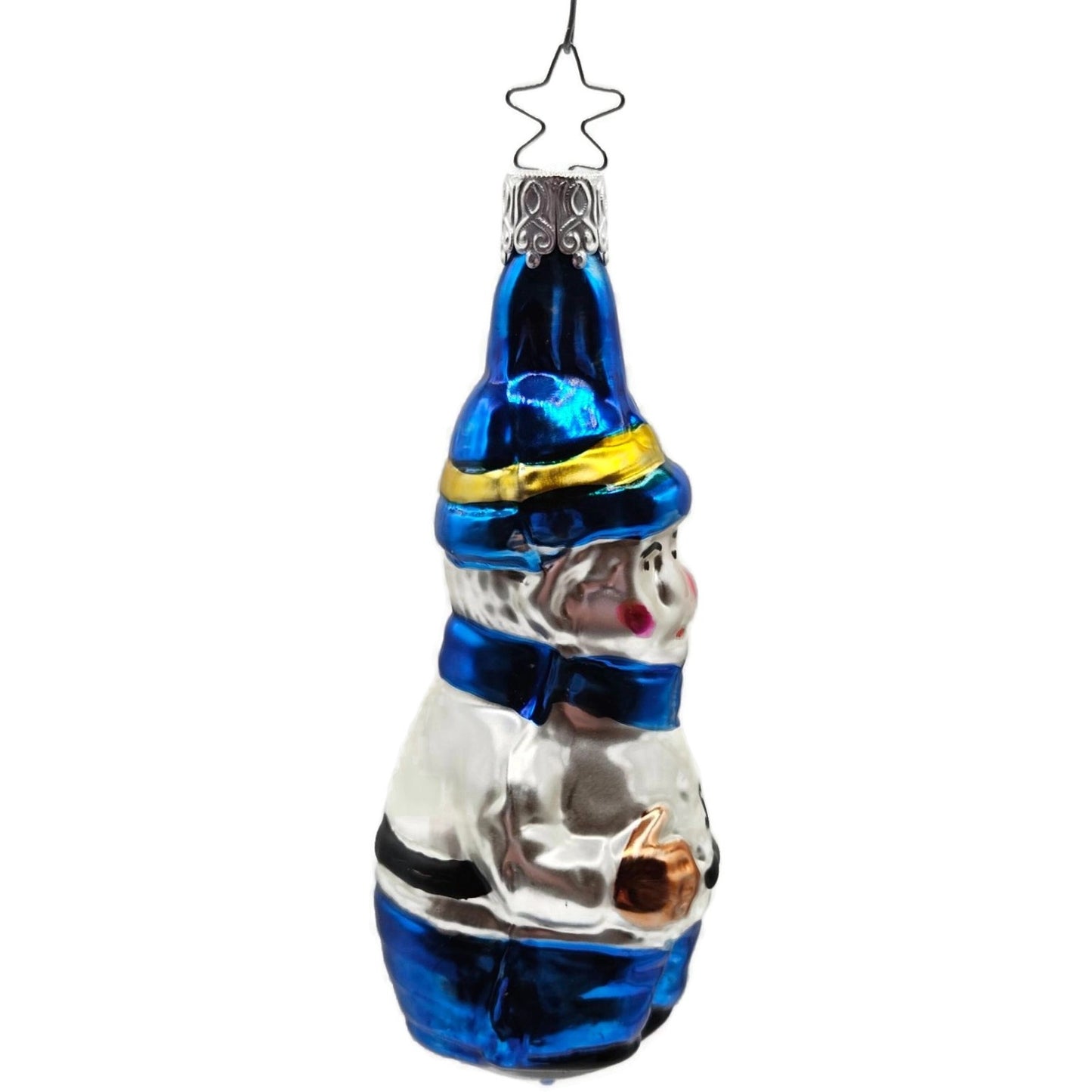 Keystone Cop Stop Star Cap Inge Glass Old World Christmas Tree Ornament OWC