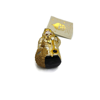 Patricia Breen Miniature Millennium Santa Claus Gold Christmas Tree Ornament