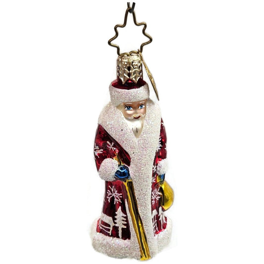 Christopher Radko Siberian Russian Snow Santa Gem Christmas Ornament 1010936