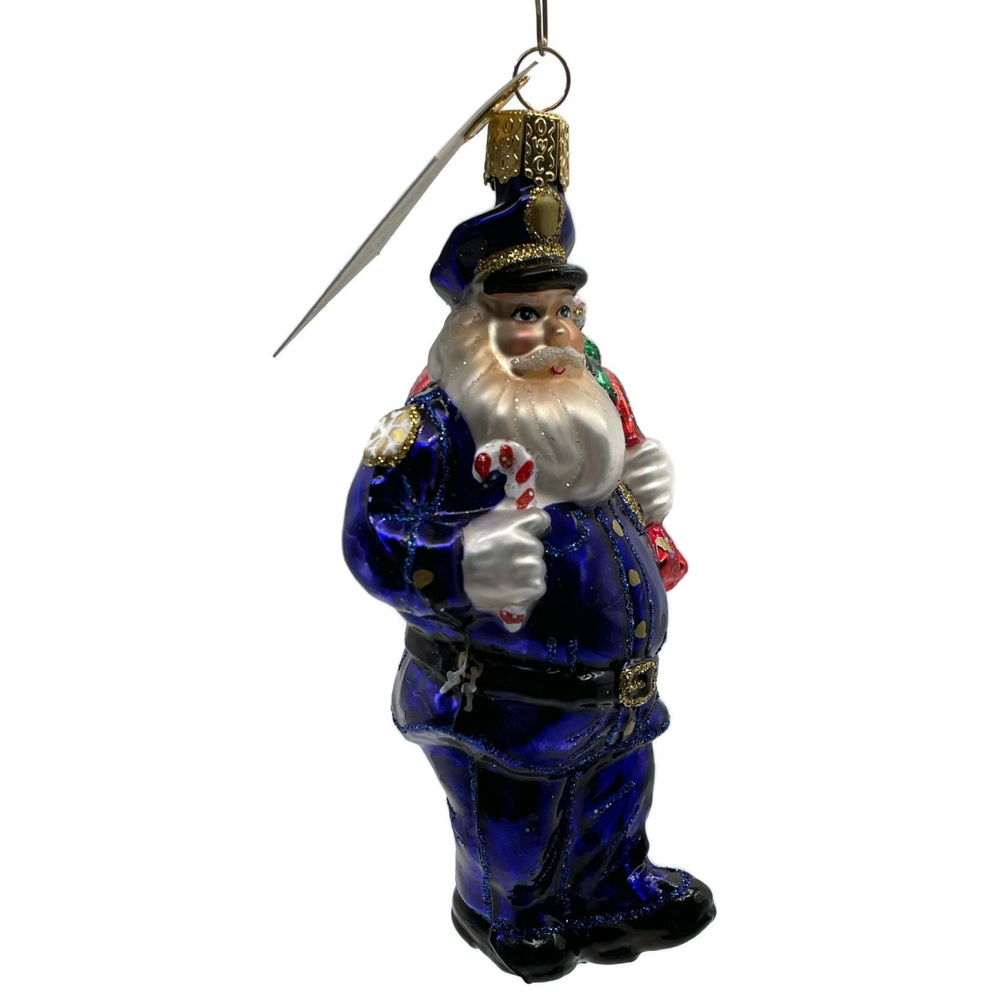 Police Officer Ornament Santa Claus Christmas Tree OWC Old World Christmas Decor